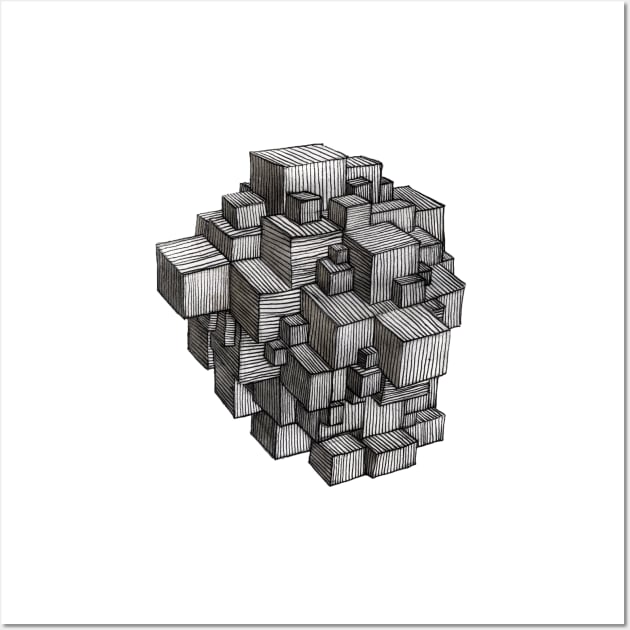 Square Structure Wall Art by SophiaLadeni